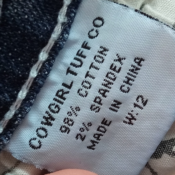 Cowgirl Tuff Bootcut Blue Jeans Girls Size 12 Rodeo - Picture 11 of 11